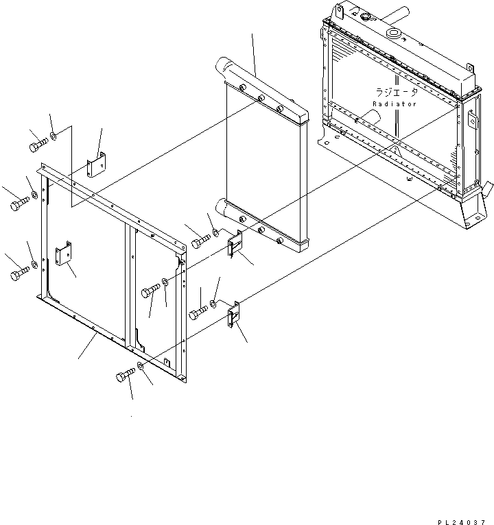 Dump Trucks Komatsu / HD325-6 S/N 5001-UP(hd325-6c) / SUB COOLER(#5485-)(030270 : 1215)