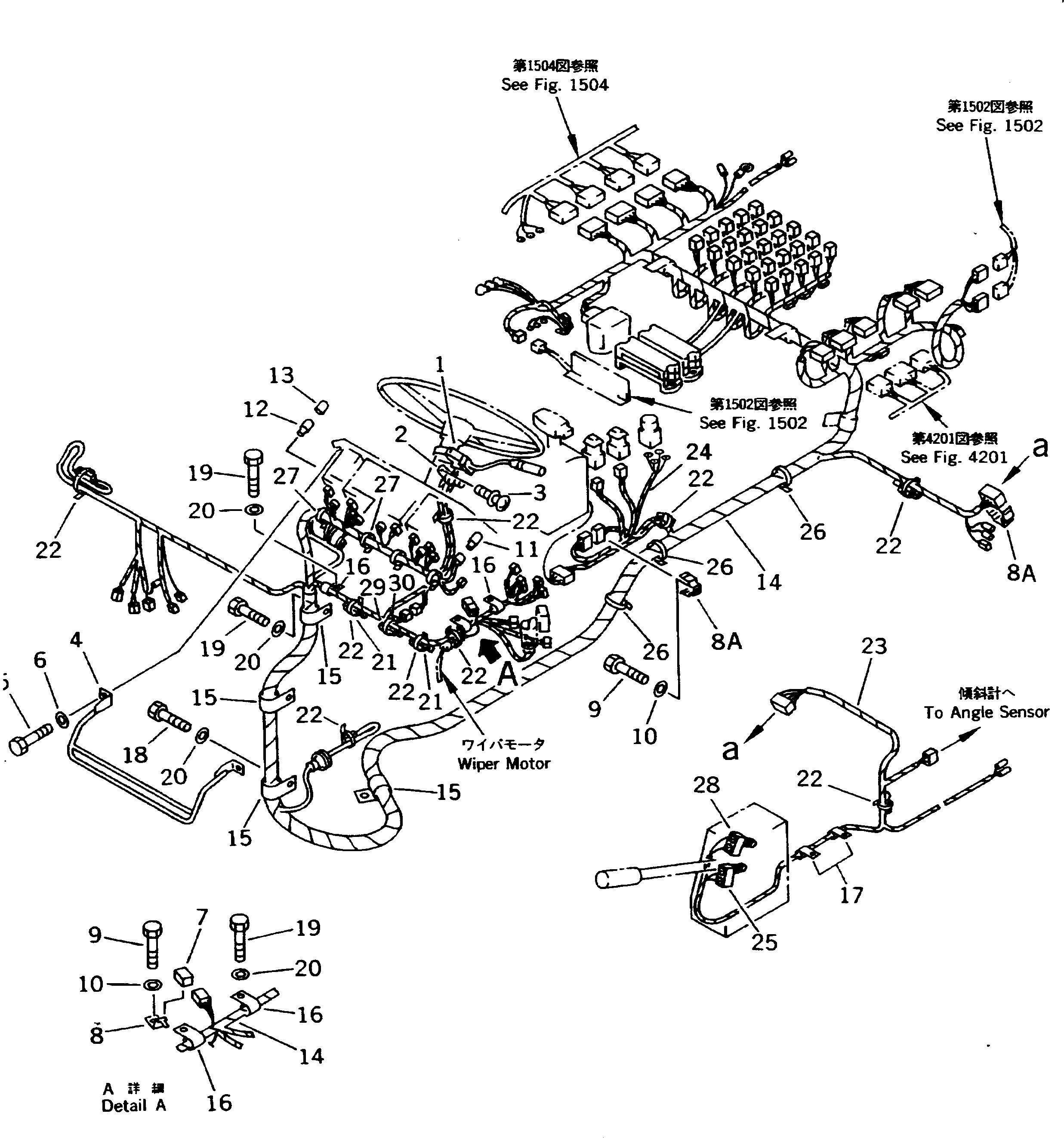 Dump Trucks Komatsu / HD325-6 S/N 5001-UP(hd325-6c) / ELECTRICAL SYSTEM (PANEL WIRING)(#5001-5291)(030520 : 1501)