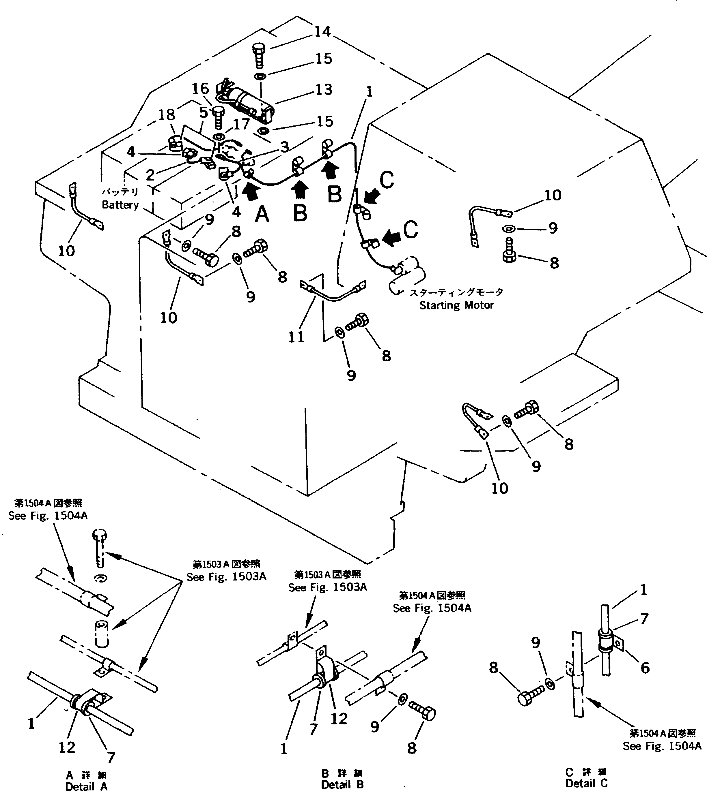 Dump Trucks Komatsu / HD325-6 S/N 5001-UP(hd325-6c) / ELECTRICAL SYSTEM (OUTSIDE CAB) (3/3)(#5292-5679)(030640 : 1505A)