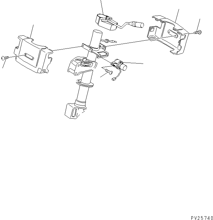 Dump Trucks Komatsu / HD325-6 S/N 5001-UP(hd325-6c) / ELECTRICAL SYSTEM (SWITCH) (STEERING COLUMN)(#5680-)(030990 : 1558)