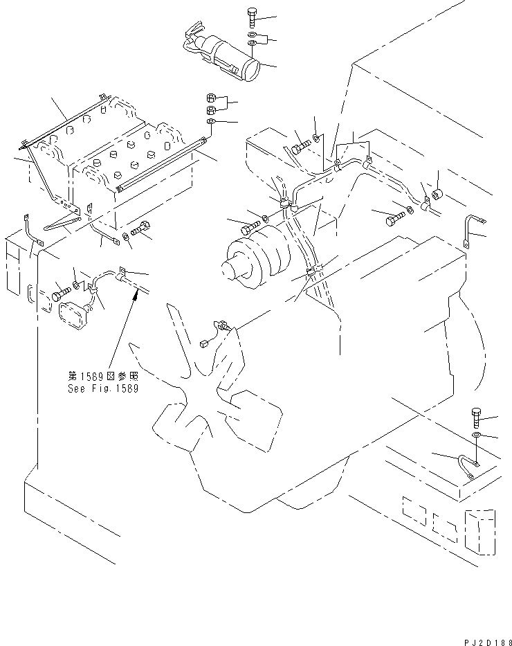 Dump Trucks Komatsu / HD325-6 S/N 5001-UP(hd325-6c) / ELECTRICAL SYSTEM (OUTSIDE CAB) (1/11)(#6001-)(031070 : 1581A)