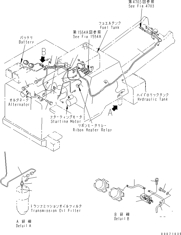 Dump Trucks Komatsu / HD325-6 S/N 5001-UP(hd325-6c) / ELECTRICAL SYSTEM (OUTSIDE CAB) (7/11)(#6614-)(031180 : 1587B)