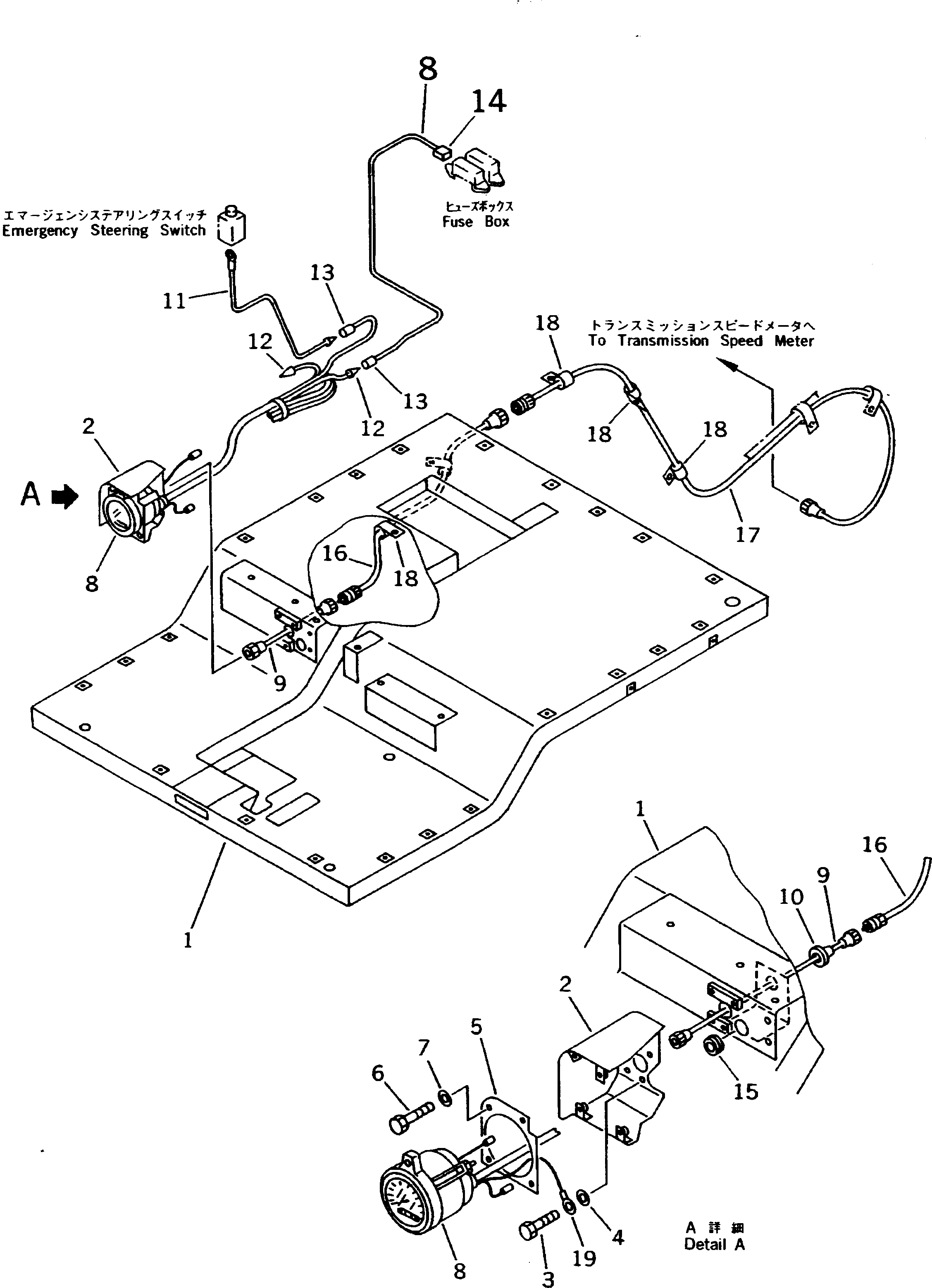 Dump Trucks Komatsu / HD325-6 S/N 5001-UP(hd325-6c) / TACHO GRAPH (FOR MONITOR PANEL)(#5001-5291)(031360 : 1801)