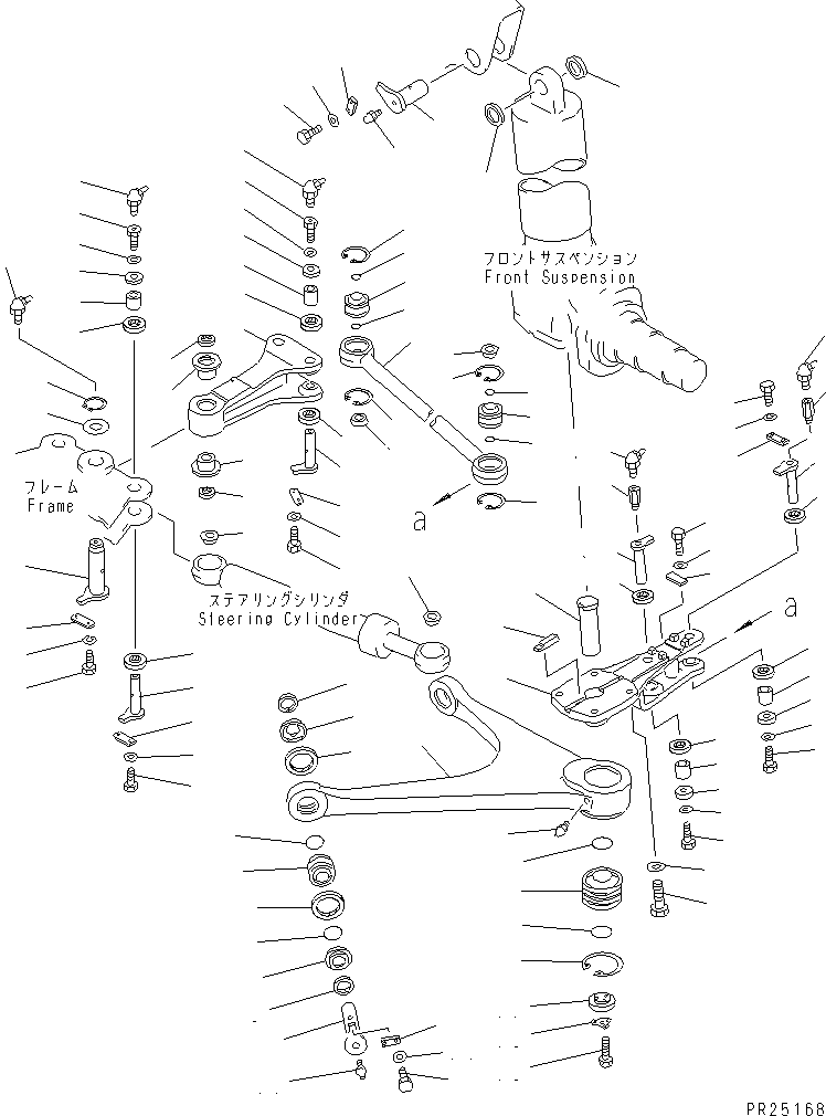 Dump Trucks Komatsu / HD325-6 S/N 5001-UP(hd325-6c) / KNUCKLE AND TIE ROD (FOR KAINAN TEKKO (CHINA))(#5485-)(090050 : 3122)
