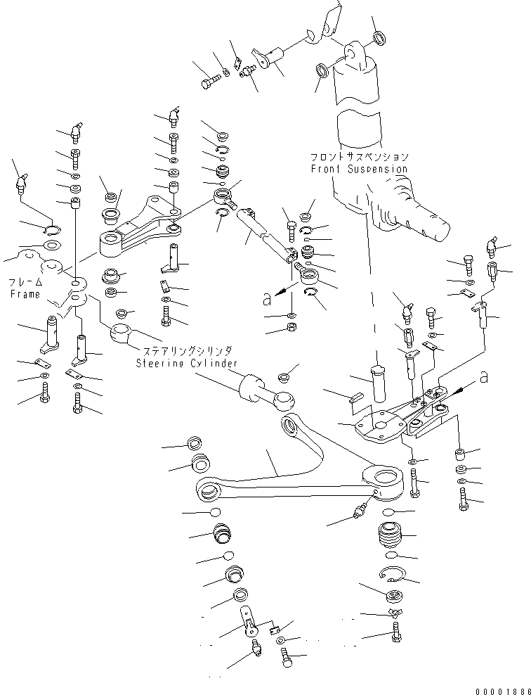 Dump Trucks Komatsu / HD325-6 S/N 5001-UP(hd325-6c) / KNUCKLE AND TIE ROD (FOR ADJUSTABLE)(090060 : 3123)
