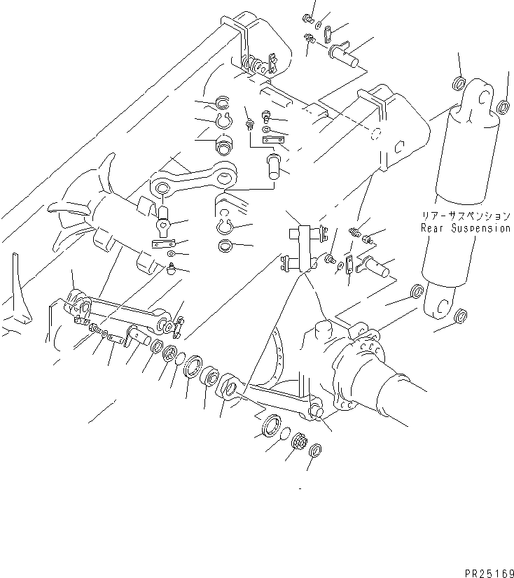 Dump Trucks Komatsu / HD325-6 S/N 5001-UP(hd325-6c) / REAR AXLE SUPPORT (FOR KAINAN TEKKO (CHINA))(#5485-)(090170 : 3172)