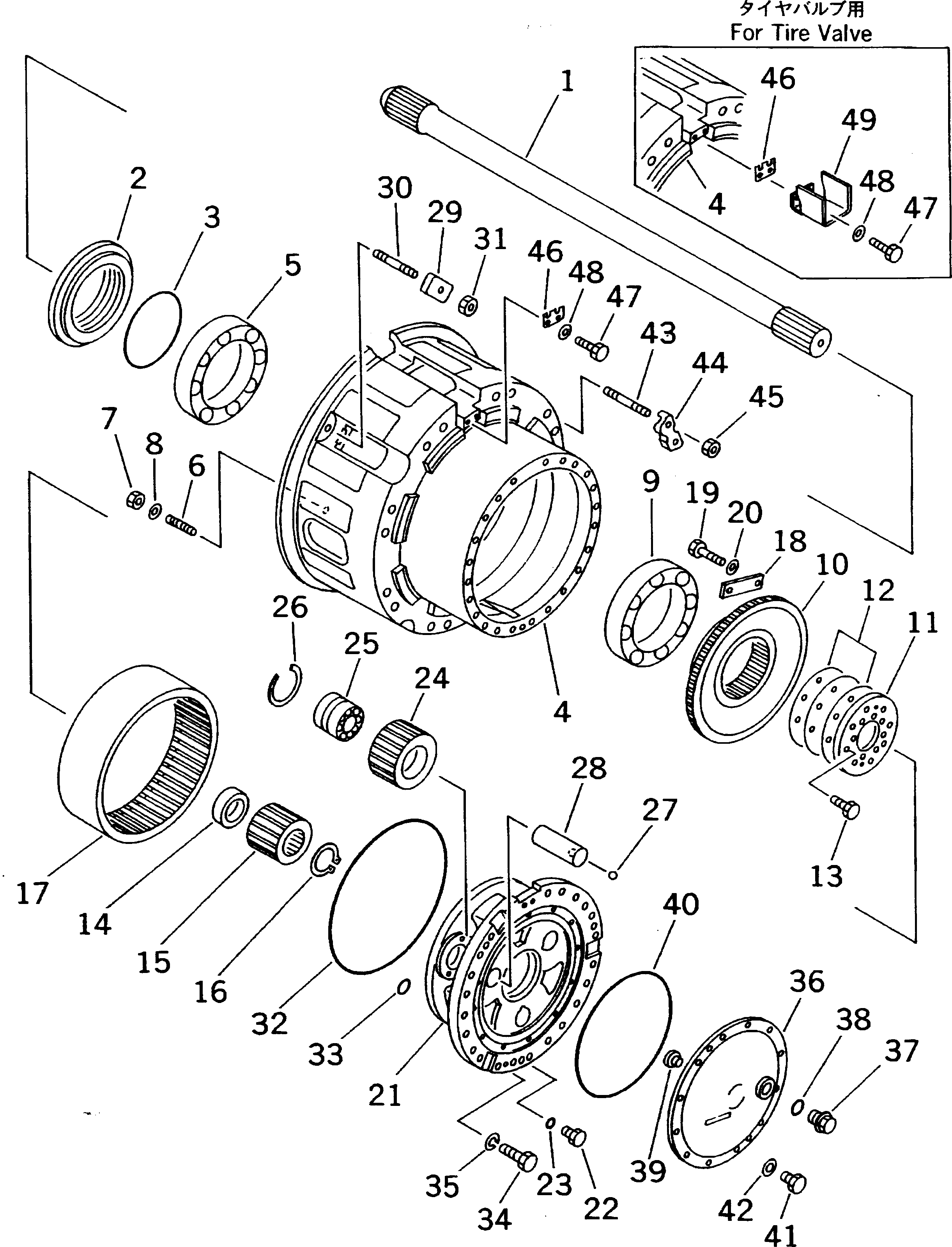Dump Trucks Komatsu / HD325-6 S/N 5001-UP(hd325-6c) / FINAL DRIVE (FOR LARGE TIRE)(090180 : 3201)