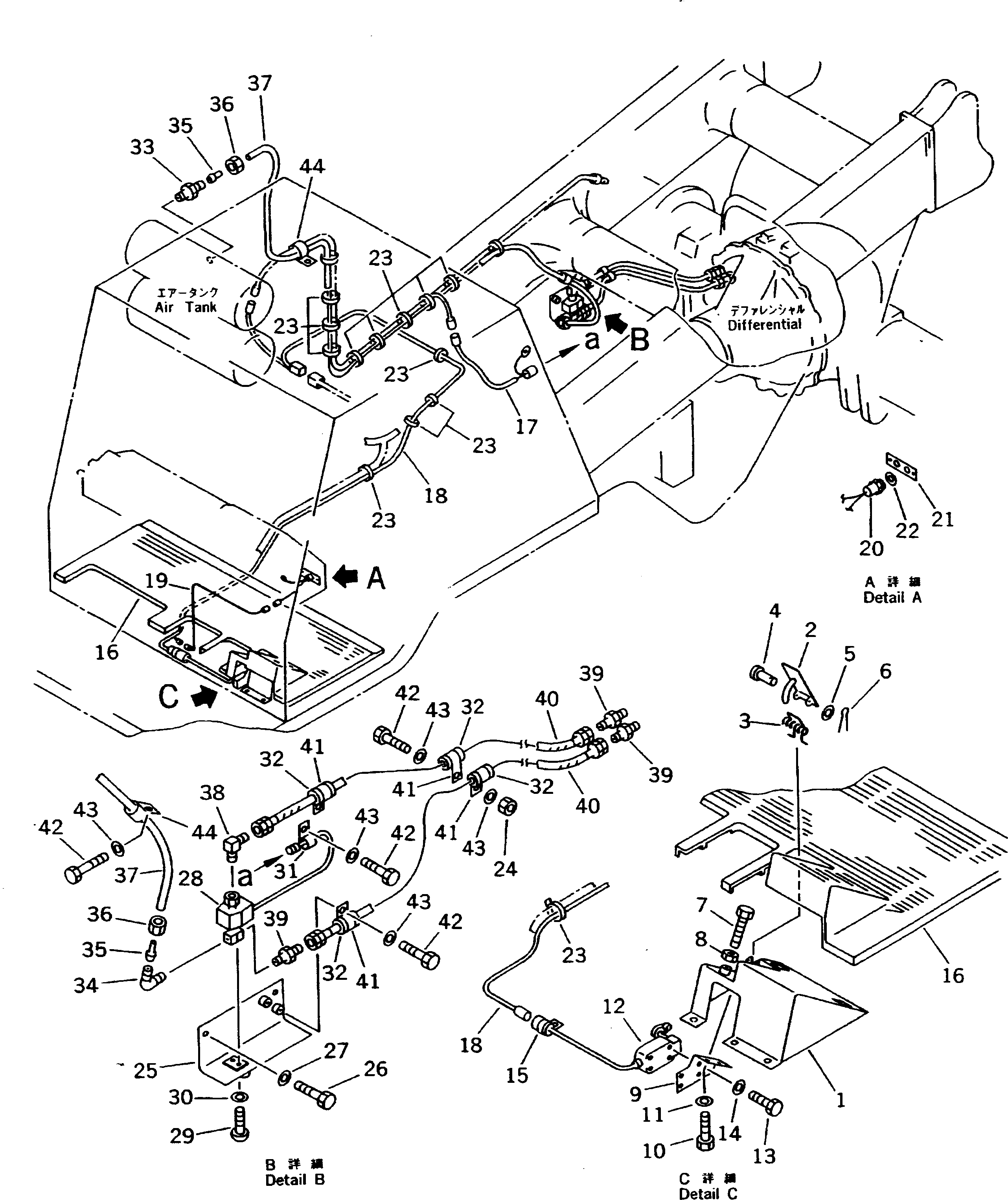 Dump Trucks Komatsu / HD325-6 S/N 5001-UP(hd325-6c) / DIFFERENTIAL LOCK CONTROL (FOR CLUSTER GAUGE PANEL)(#5001-5484)(090200 : 3256)