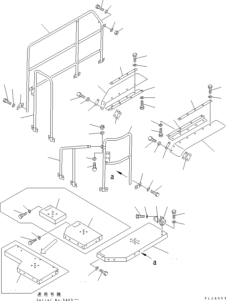 Dump Trucks Komatsu / HD325-6 S/N 5001-UP(hd325-6c) / GUARD (3/5)(#5001-5679)(150060 : 5003)