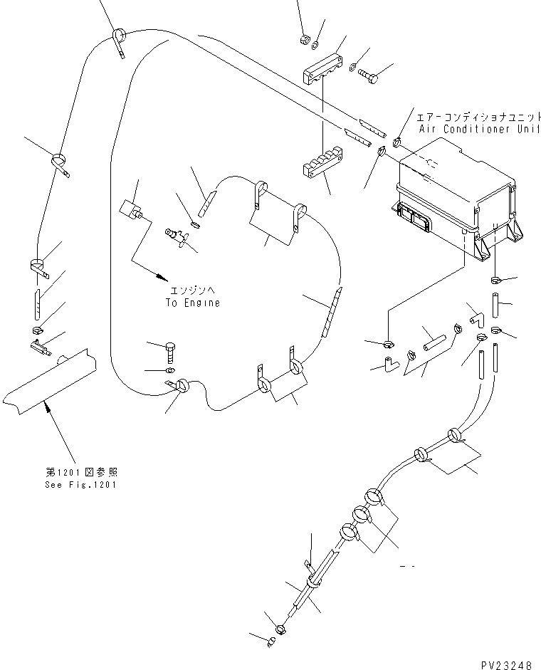 Dump Trucks Komatsu / HD325-6 S/N 5001-UP(hd325-6c) / AIR CONDITIONER (4/7) (AIR CONDITIONER PIPNG)(#5001-5484)(150800 : 5504)