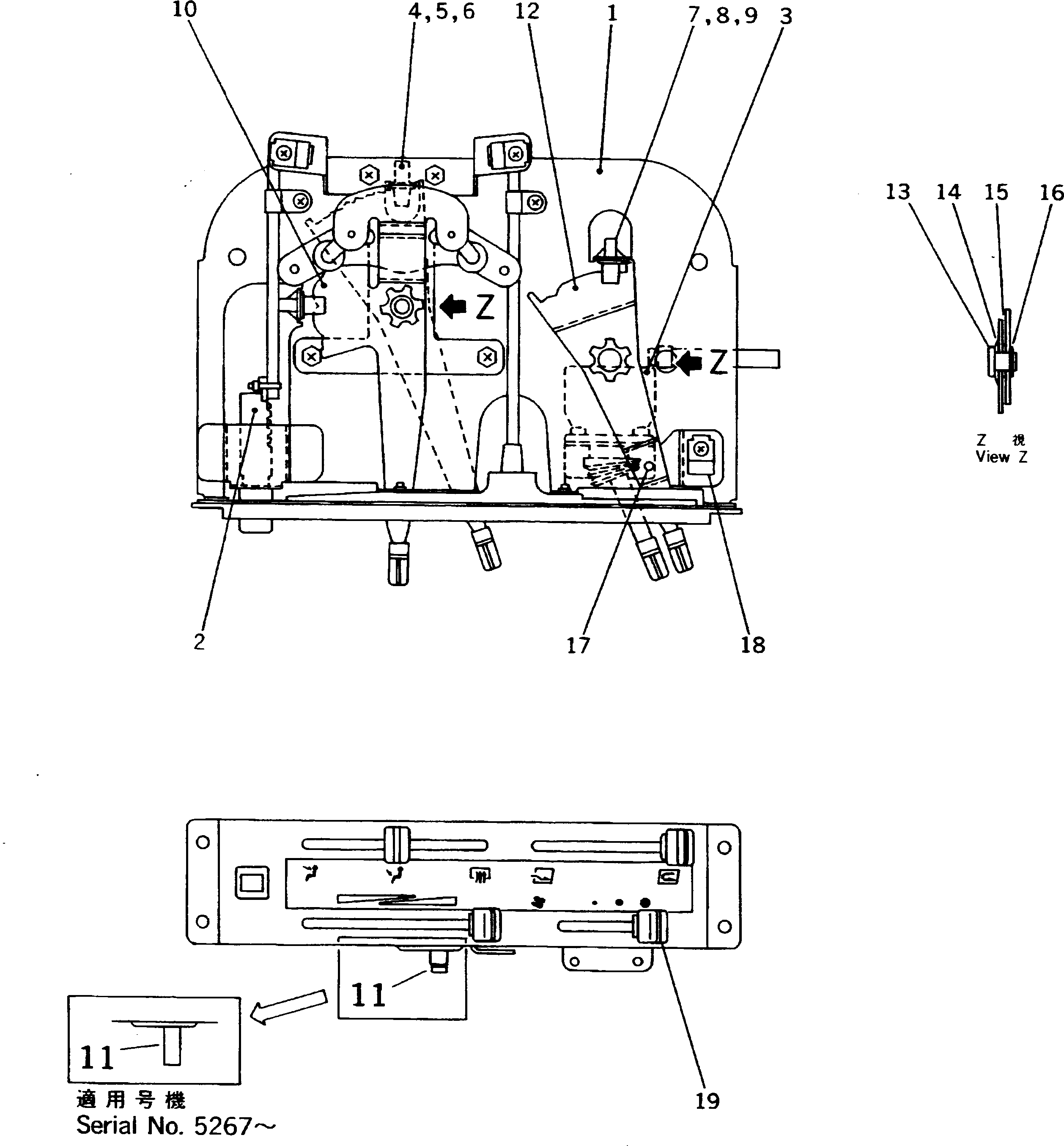 Dump Trucks Komatsu / HD325-6 S/N 5001-UP(hd325-6c) / CONTROL UNIT (FOR AIR CONDITIONER)(#5001-5679)(150890 : 5517)