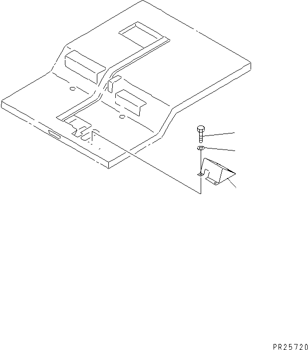 Dump Trucks Komatsu / HD325-6 S/N 5001-UP(hd325-6c) / CAB INTERIOR (TOE BOARD) (L.H.)(#5680-)(151420 : 5737)