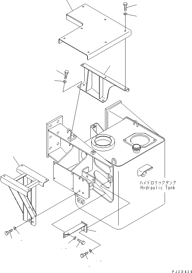 Dump Trucks Komatsu / HD325-6 S/N 5001-UP(hd325-6c) / HYDRAULIC TANK STEP (4WD SPEC.)(#6001-)(180060 : 6005)