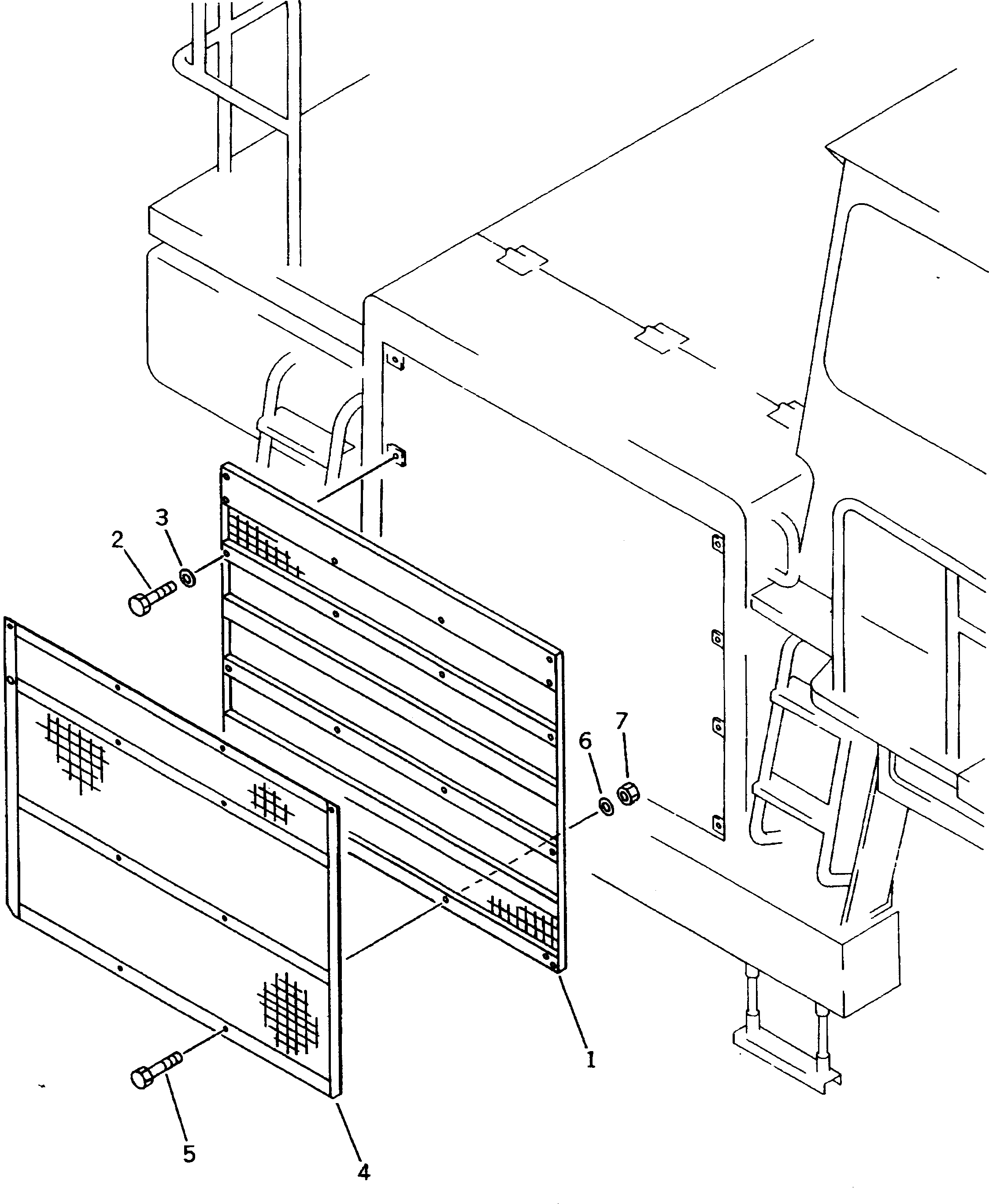 Dump Trucks Komatsu / HD405-6 S/N 1001-UP(hd405-6c) / RADIATOR DUST AND DART PROTECTION(030220 : 1241)