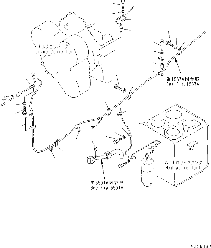 Dump Trucks Komatsu / HD405-6 S/N 1001-UP(hd405-6c) / ELECTRICAL SYSTEM (OUTSIDE CAB) (4/11)(#2001-)(030850 : 1584A)