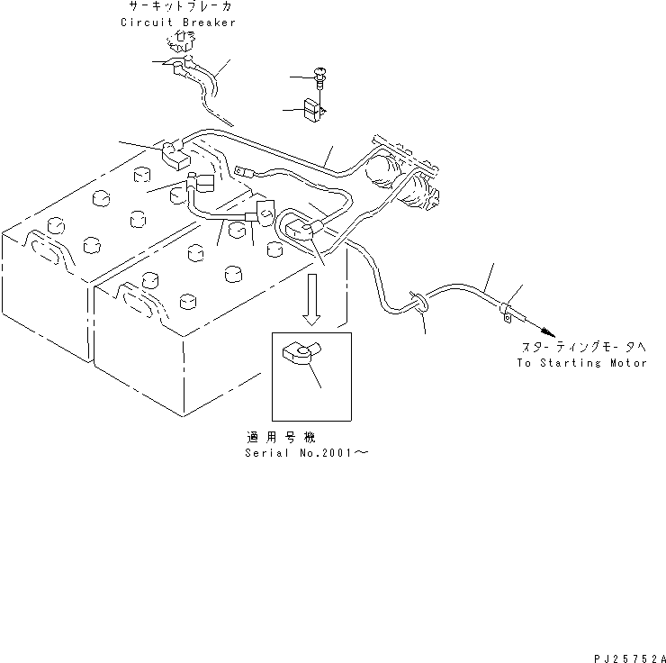 Dump Trucks Komatsu / HD405-6 S/N 1001-UP(hd405-6c) / ELECTRICAL SYSTEM (OUTSIDE CAB) (6/11)(#1055-)(030870 : 1586)