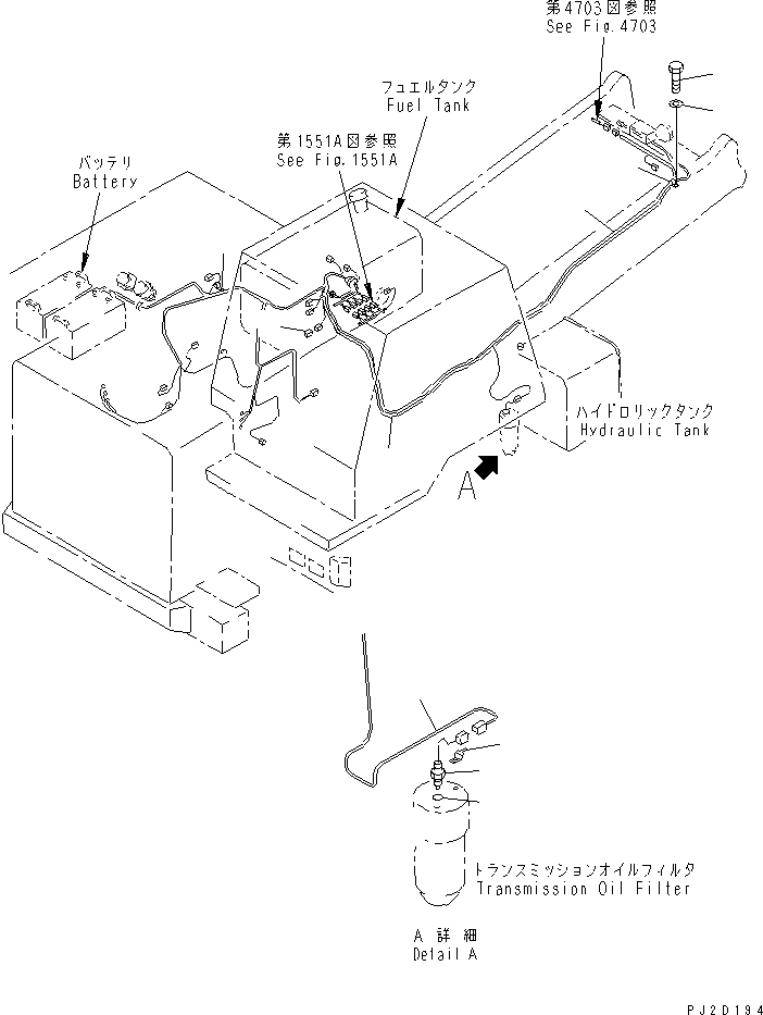Dump Trucks Komatsu / HD405-6 S/N 1001-UP(hd405-6c) / ELECTRICAL SYSTEM (OUTSIDE CAB) (7/11)(#2001-2229)(030890 : 1587A)
