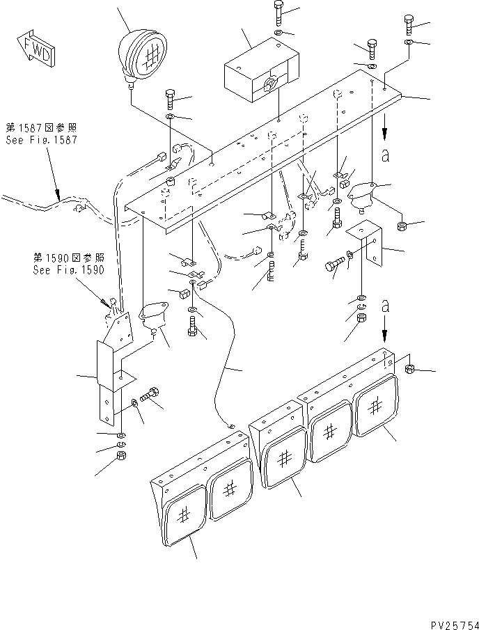 Dump Trucks Komatsu / HD405-6 S/N 1001-UP(hd405-6c) / ELECTRICAL SYSTEM (OUTSIDE CAB) (8/11)(#1055-1999)(030910 : 1588)