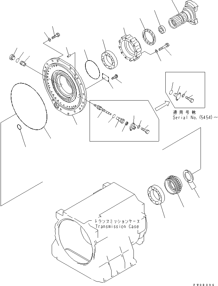 Dump Trucks Komatsu / HD405-6 S/N 1001-UP(hd405-6c) / TRANSMISSION (7/7) (OUTPUT SHAFT)(060120 : 2416)