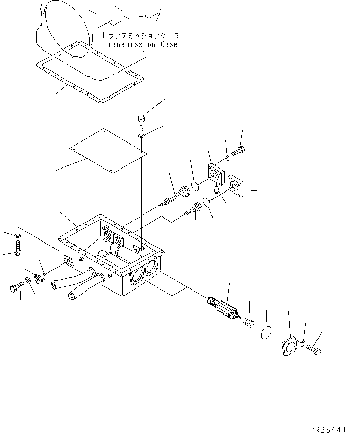 Dump Trucks Komatsu / HD405-6 S/N 1001-UP(hd405-6c) / TRANSMISSION OIL PAN(#1055-)(060140 : 2502A)