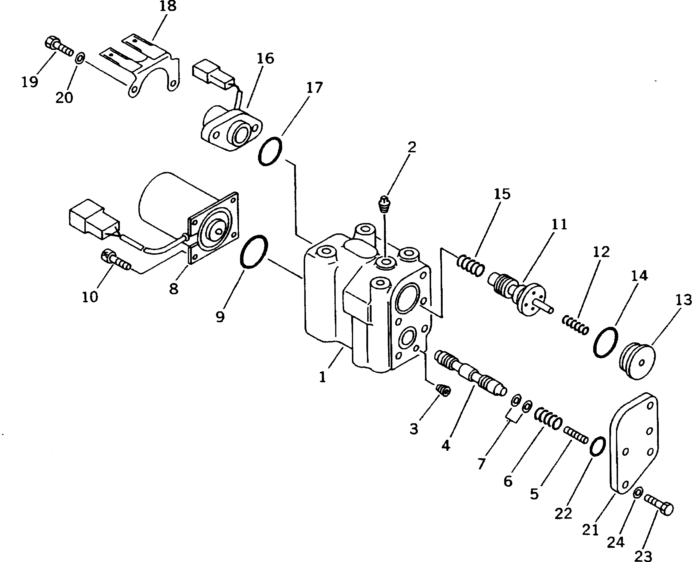 Dump Trucks Komatsu / HD405-6 S/N 1001-UP(hd405-6c) / TRANSMISSION CONTROL VALVE (2/3)(060160 : 2522)