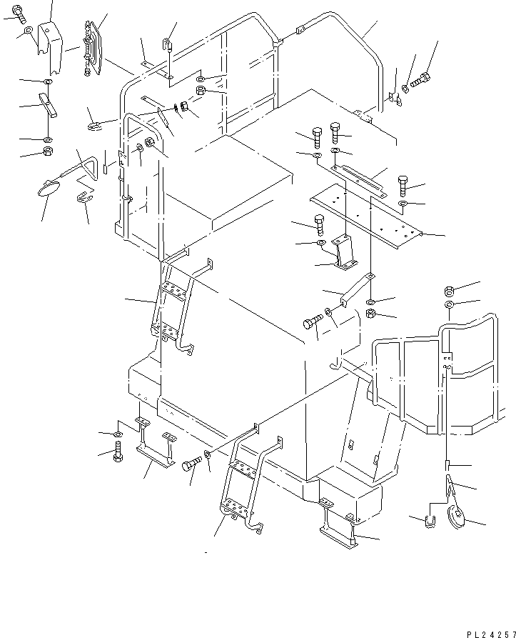 Dump Trucks Komatsu / HD405-6 S/N 1001-UP(hd405-6c) / GUARD (4/5)(#1001-1999)(150060 : 5004)