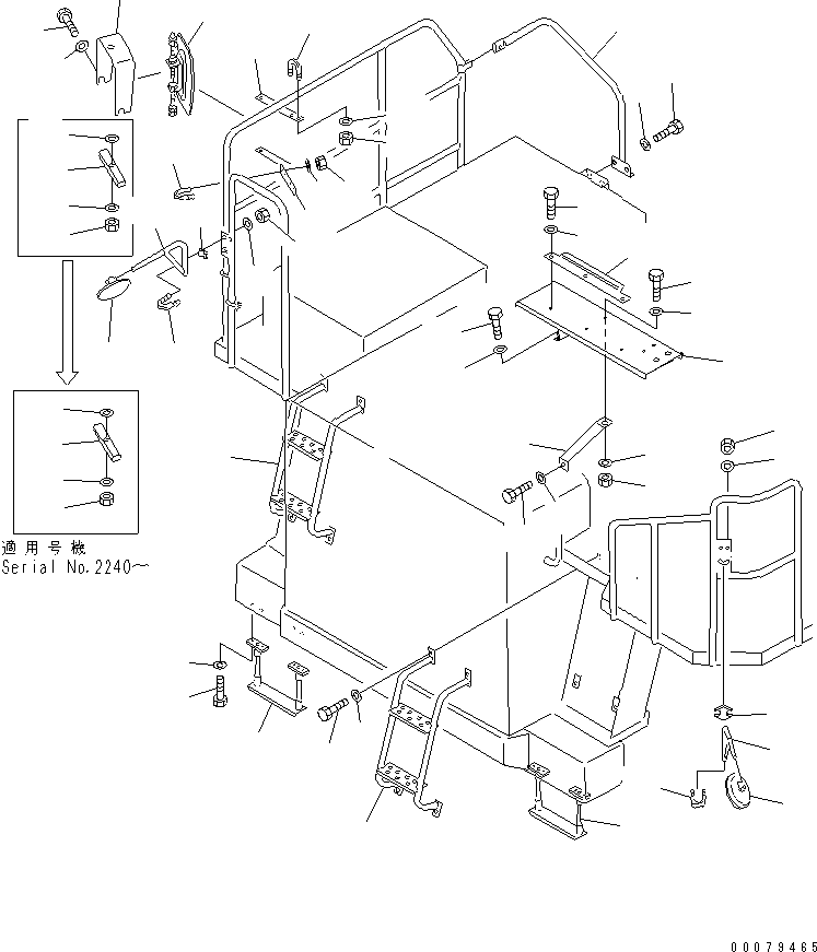 Dump Trucks Komatsu / HD405-6 S/N 1001-UP(hd405-6c) / GUARD (4/5)(#2001-)(150070 : 5004A)