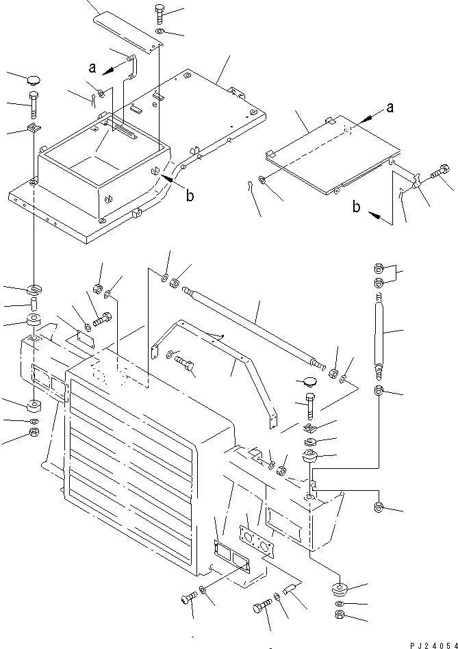 Dump Trucks Komatsu / HD405-6 S/N 1001-UP(hd405-6c) / GUARD (2/5) (FOR MONGOL) (FOR COAL BODY)(#1001-1999)(150100 : 5022)