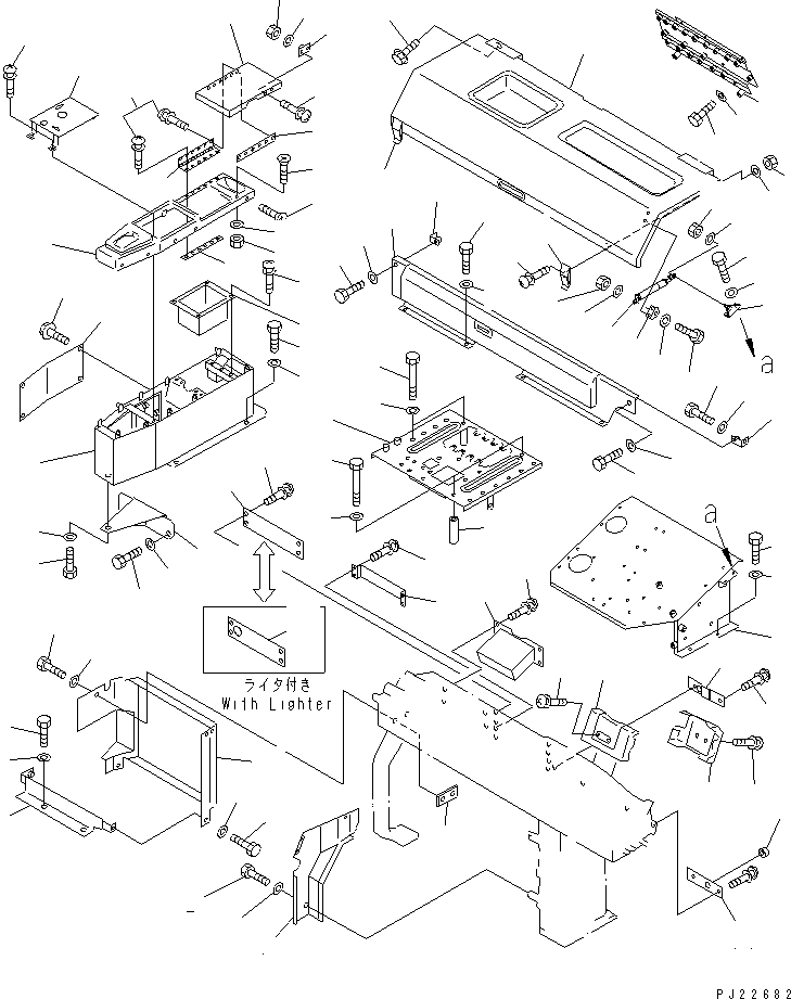 Dump Trucks Komatsu / HD405-6 S/N 1001-UP(hd405-6c) / CAB INTERIOR (2/3)(#1001-1054)(150700 : 5462)