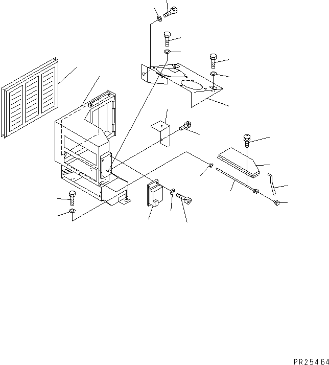 Dump Trucks Komatsu / HD405-6 S/N 1001-UP(hd405-6c) / AIR CONDITIONER (8/8) (TOE BOARD)(#1055-)(150950 : 5529)