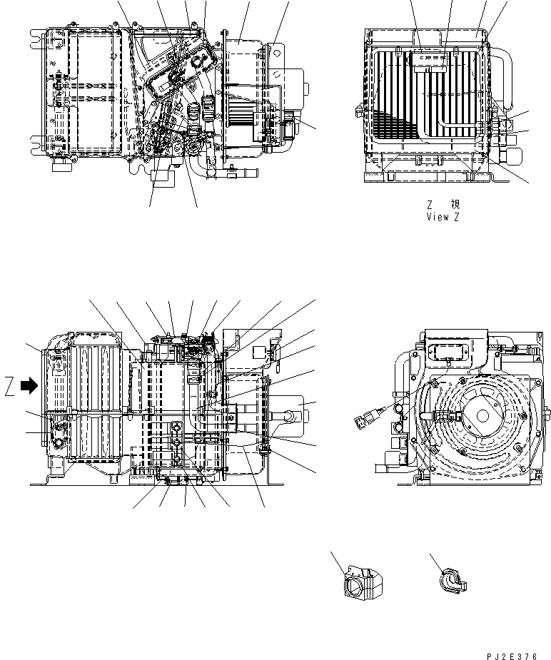 Dump Trucks Komatsu / HD405-6 S/N 1001-UP(hd405-6c) / AIR CONDITIONER UNIT(#2048-)(150970 : 5531A)