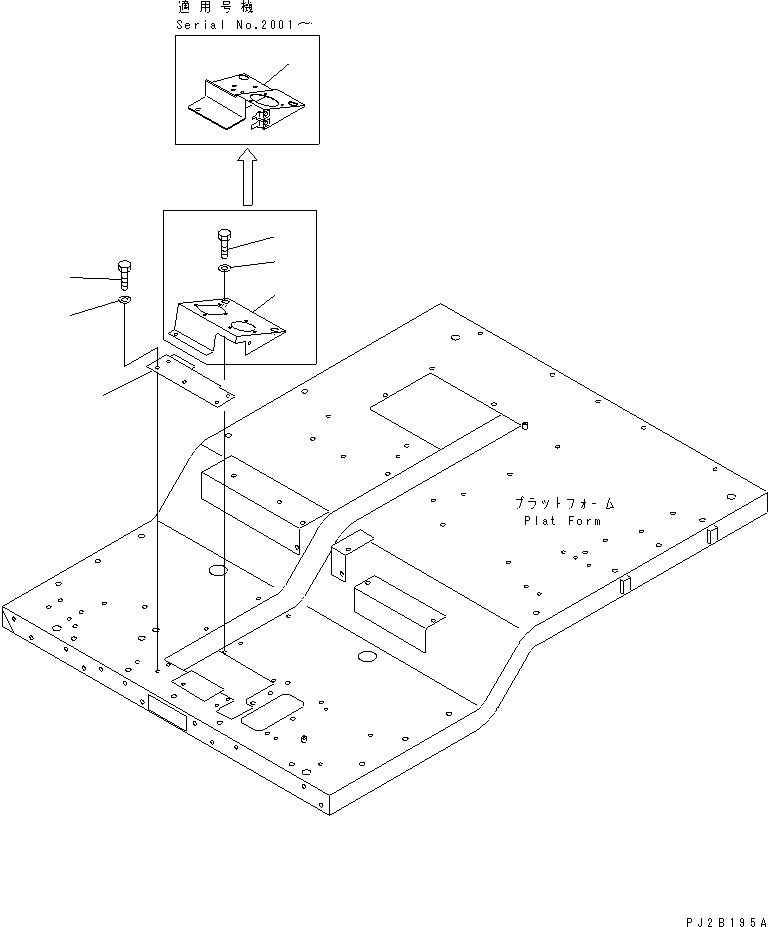 Dump Trucks Komatsu / HD405-6 S/N 1001-UP(hd405-6c) / CAB INTERIOR (TOE BOARD) (R.H.) (1/3) (WITHOUT AIR CONDITIONER)(#1055-)(151240 : 5732)