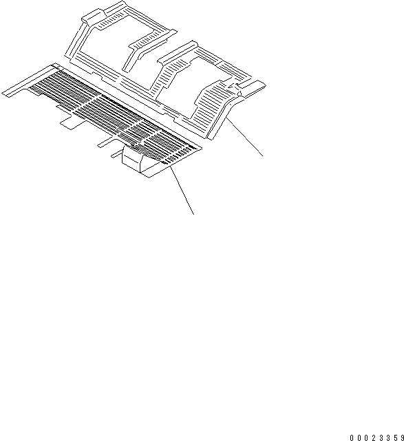Dump Trucks Komatsu / HD405-6 S/N 1001-UP(hd405-6c) / CAB INTERIOR (FLOOR MAT) (WITH DIFFERENTIAL LOCK)(151370 : 5753)