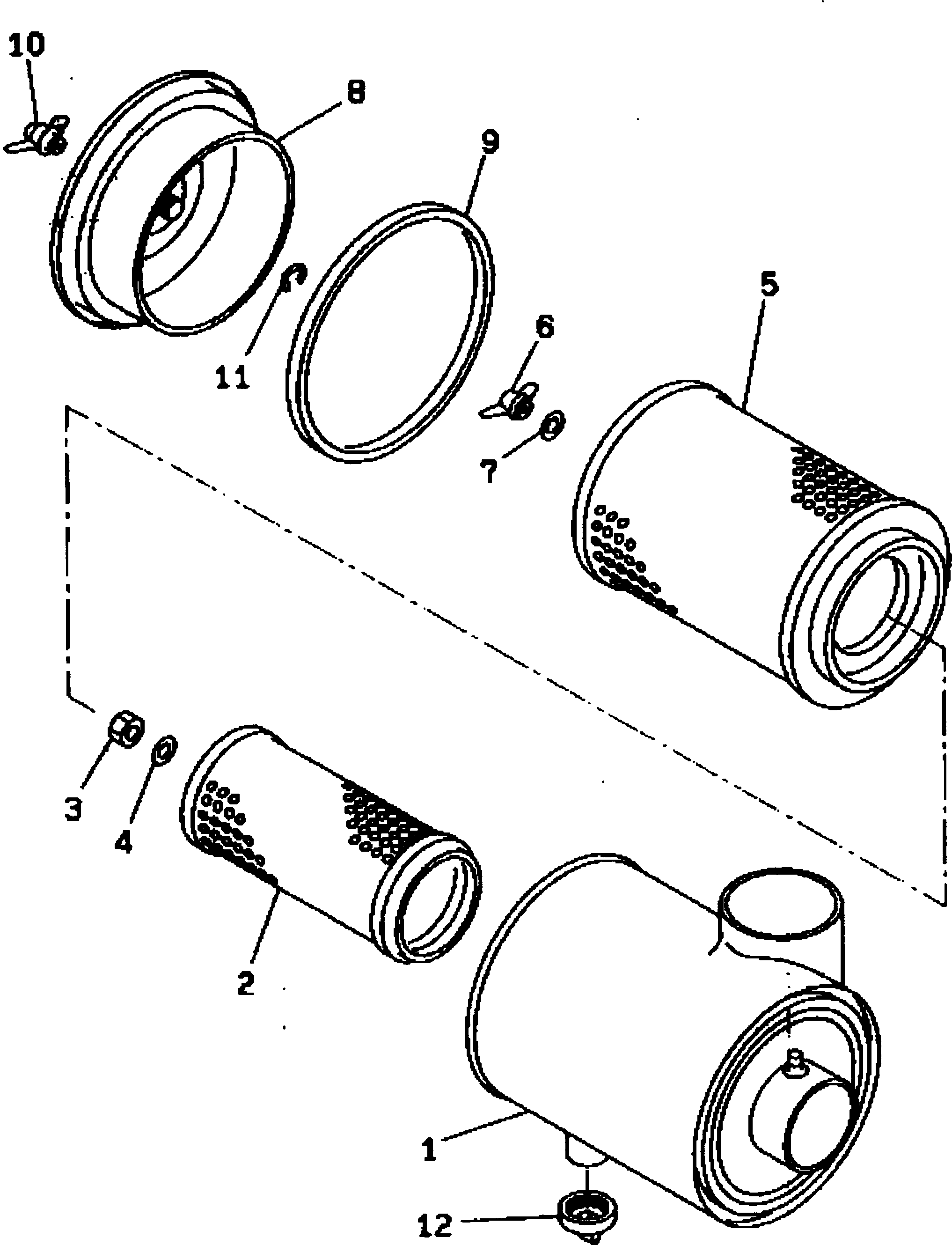 Dump Trucks Komatsu / HD405-6 S/N 1001-UP(hd405-6r) / AIR CLEANER(#1001-1999)(030070 : 1103)