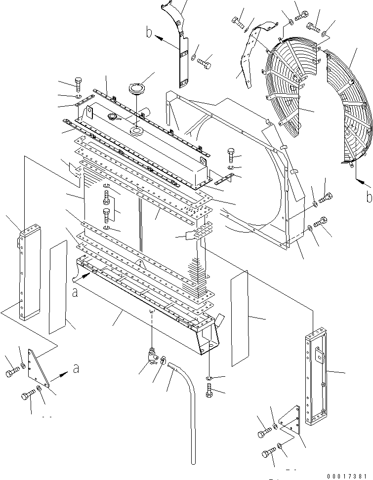 Dump Trucks Komatsu / HD405-6 S/N 1001-UP(hd405-6r) / RADIATOR (SMALL UNIT GUARD) (FOR REGULATION OF MSHA)(030180 : 1212)