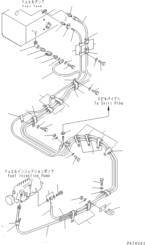 Dump Trucks Komatsu / HD405-6 S/N 1001-UP(hd405-6r) / FUEL PIPING(#1001-1999)(030230 : 1306)