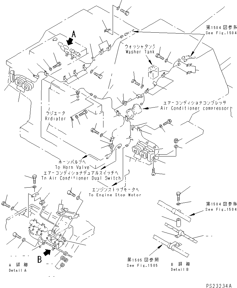 Dump Trucks Komatsu / HD405-6 S/N 1001-UP(hd405-6r) / ELECTRICAL SYSTEM (OUTSID CAB) (1/3)(#1001-1054)(030410 : 1503)