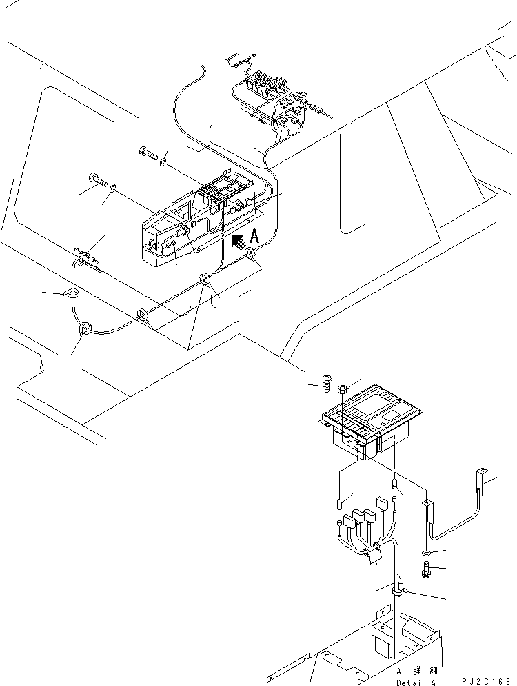 Dump Trucks Komatsu / HD405-6 S/N 1001-UP(hd405-6r) / ELECTRICAL SYSTEM (FOR OIL FILTER CAUTION PANEL) (1/2)(#1055-)(030480 : 1525A)