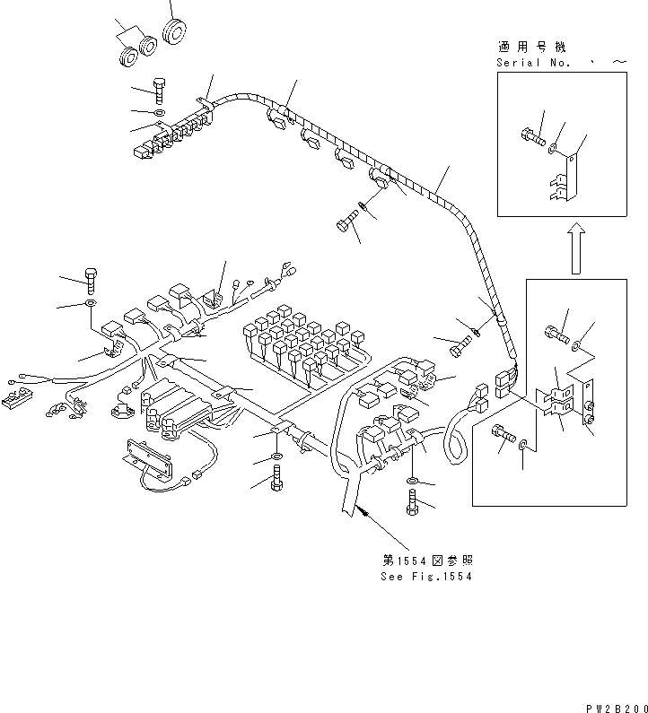 Dump Trucks Komatsu / HD405-6 S/N 1001-UP(hd405-6r) / ELECTRICAL SYSTEM (PANEL WIRING) (2/2)(#1055-1999)(030620 : 1555)