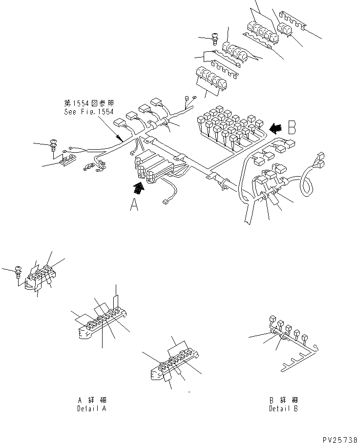 Dump Trucks Komatsu / HD405-6 S/N 1001-UP(hd405-6r) / ELECTRICAL SYSTEM (FUSE BOX AND RELAY)(#1055-1999)(030640 : 1556)