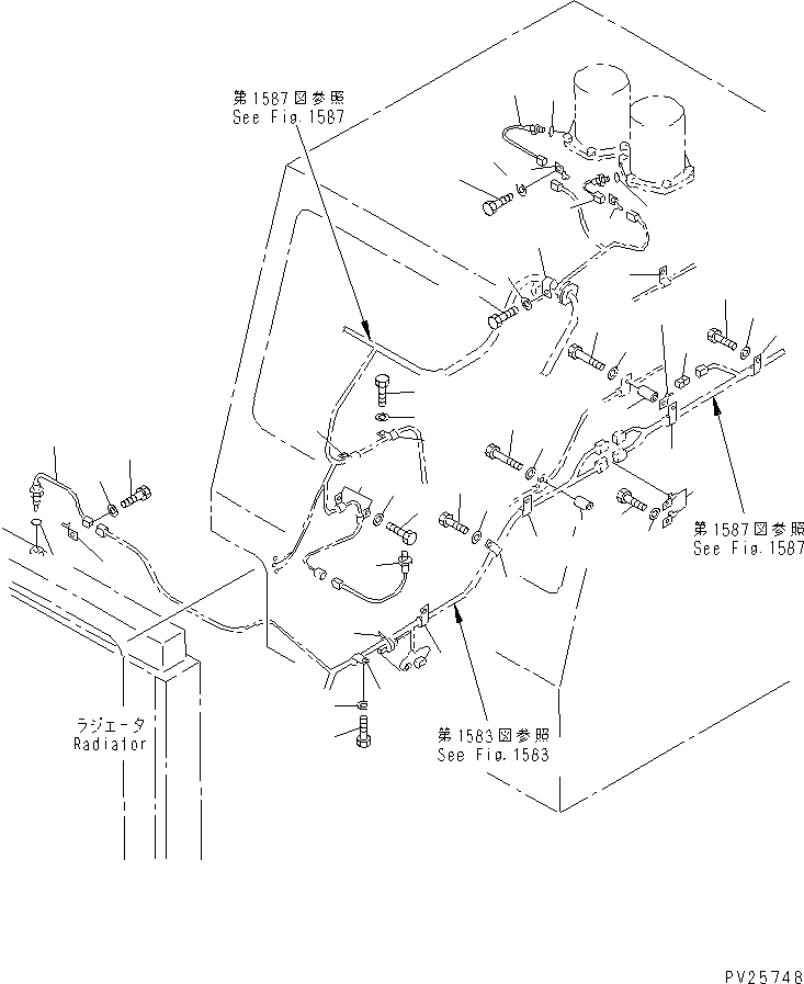 Dump Trucks Komatsu / HD405-6 S/N 1001-UP(hd405-6r) / ELECTRICAL SYSTEM (OUTSIDE CAB) (2/11)(#1055-1999)(030750 : 1582)
