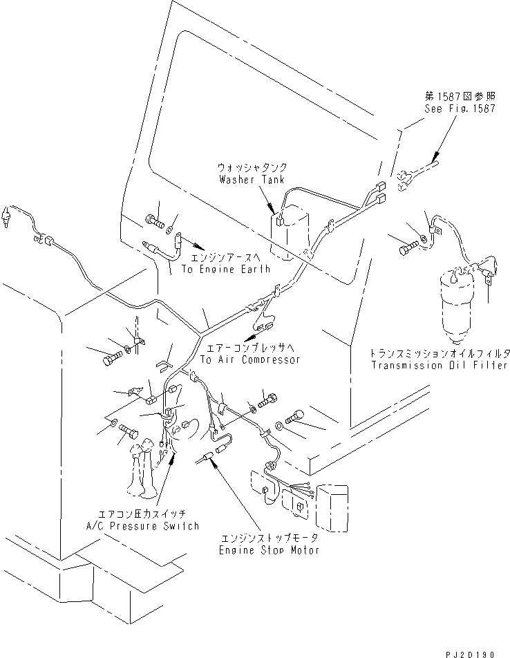 Dump Trucks Komatsu / HD405-6 S/N 1001-UP(hd405-6r) / ELECTRICAL SYSTEM (OUTSIDE CAB) (3/11)(#1055-1999)(030770 : 1583)