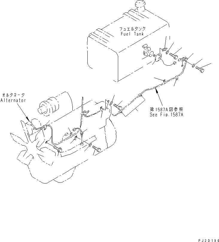 Dump Trucks Komatsu / HD405-6 S/N 1001-UP(hd405-6r) / ELECTRICAL SYSTEM (OUTSIDE CAB) (11/11)(#2001-)(030910 : 1591A)