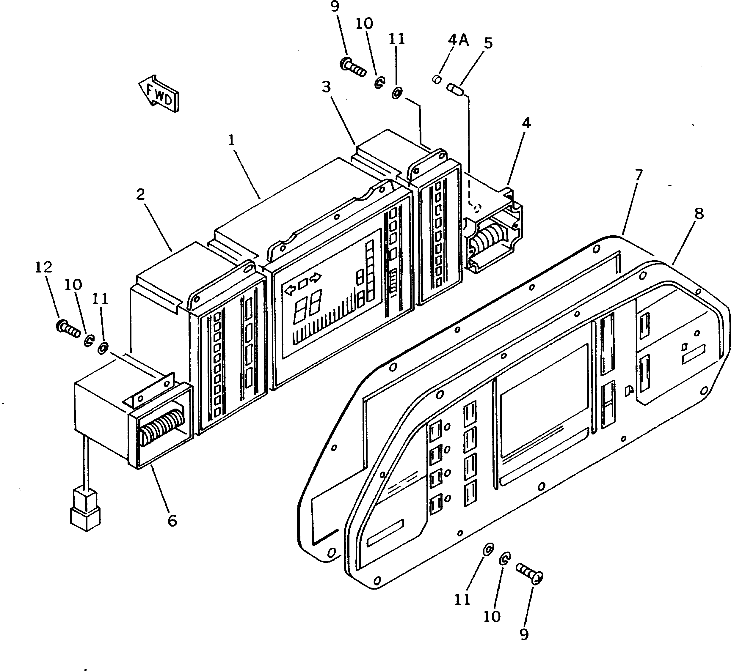 Dump Trucks Komatsu / HD405-6 S/N 1001-UP(hd405-6r) / MONITOR PANEL(#1001-1054)(030940 : 1601)