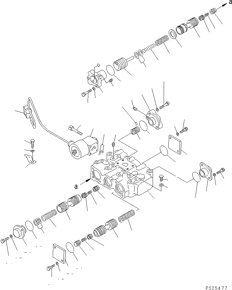 Dump Trucks Komatsu / HD405-6 S/N 1001-UP(hd405-6r) / TORQUE CONVERTER CONTROL VALVE(060050 : 2241)