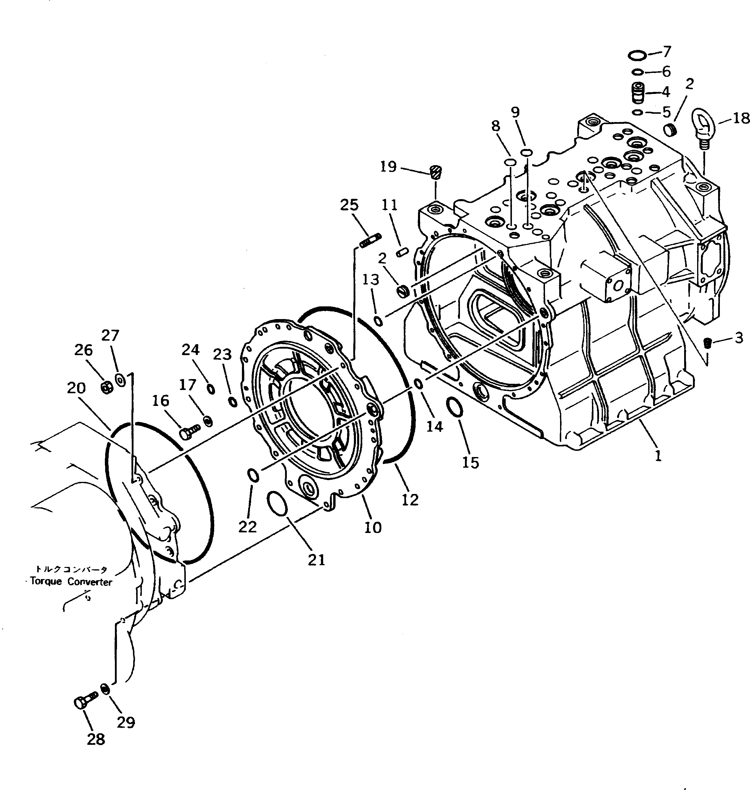 Dump Trucks Komatsu / HD405-6 S/N 1001-UP(hd405-6r) / TRANSMISSION (1/7) (CASE)(060060 : 2401)