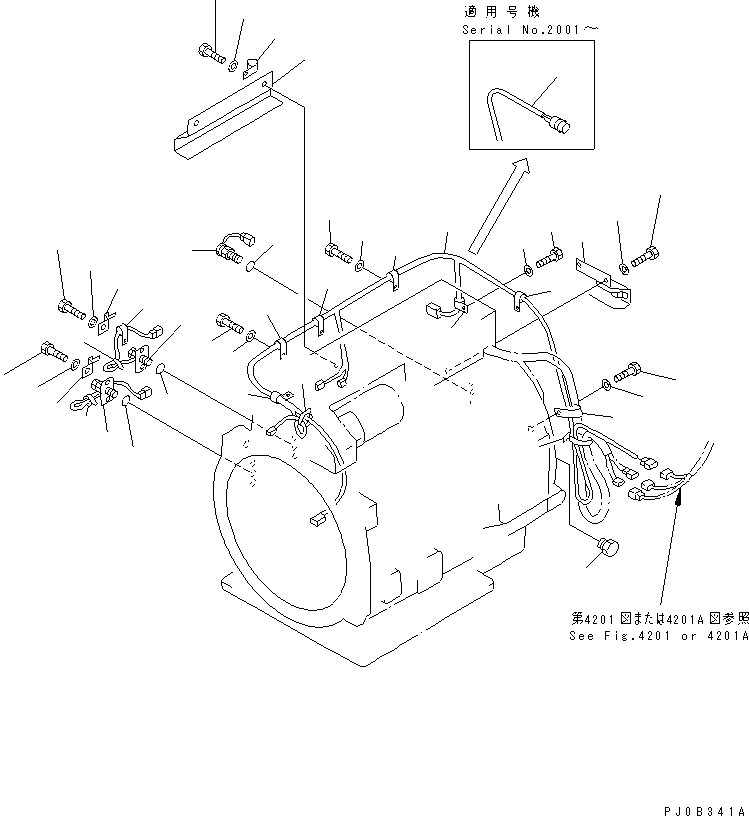Dump Trucks Komatsu / HD405-6 S/N 1001-UP(hd405-6r) / TRANSMISSION WIRING(060180 : 2531)