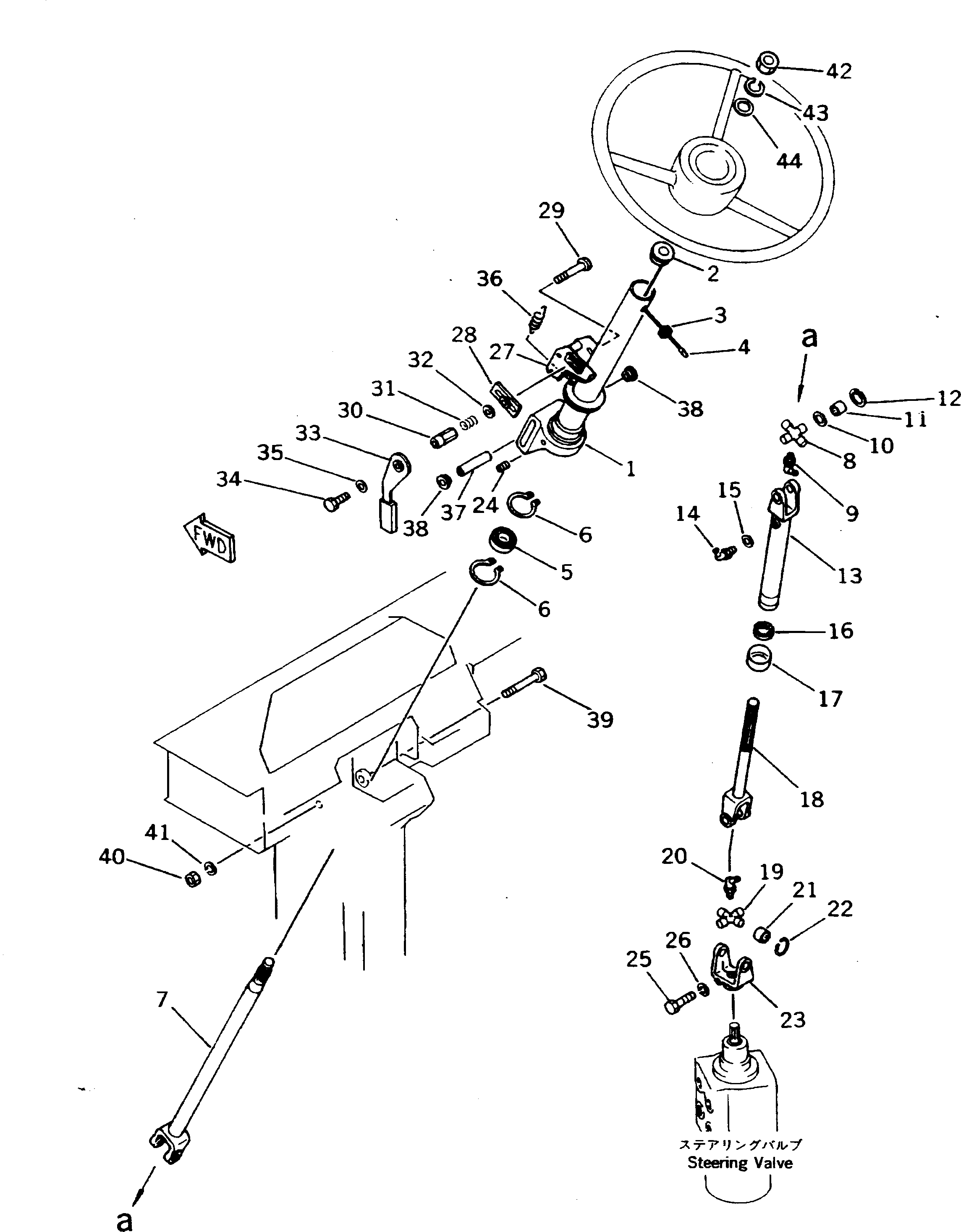 Dump Trucks Komatsu / HD405-6 S/N 1001-UP(hd405-6r) / STEERING COLUMN(120100 : 4303)