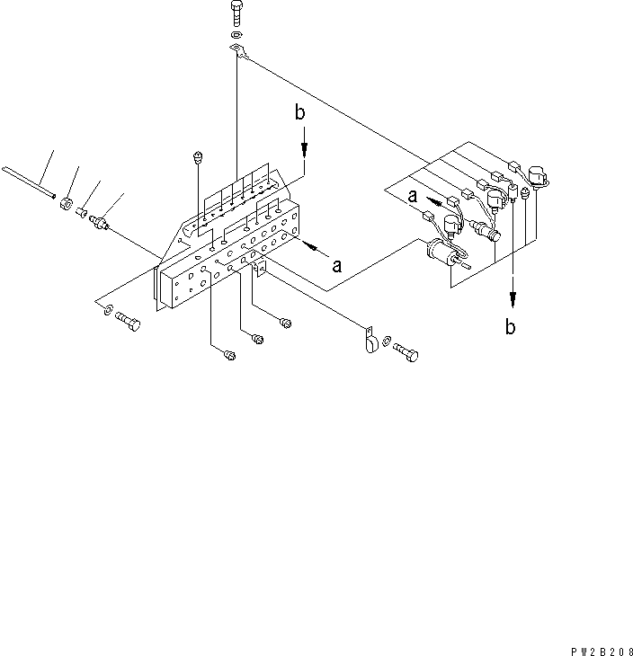 Dump Trucks Komatsu / HD405-6 S/N 1001-UP(hd405-6r) / AIR PIPING (EACH SWITCH AND SENSOR) (FOR MONITOR PANEL)(#.-)(120720 : 4859A)