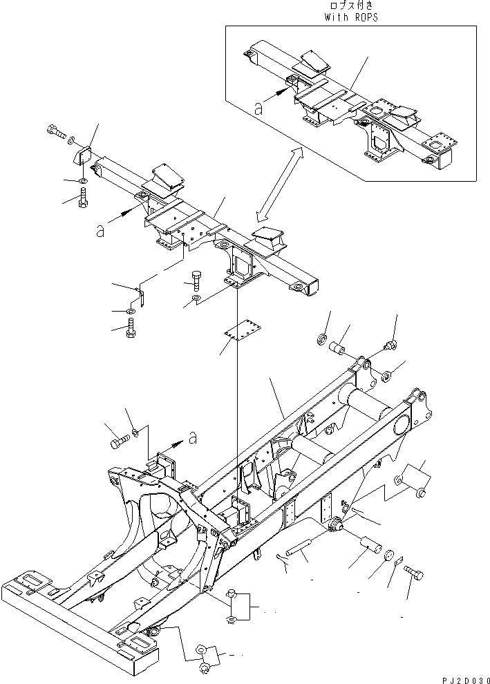 Dump Trucks Komatsu / HD405-6 S/N 1001-UP(hd405-6r) / MAIN FRAME (DIVIDE TYPE FOR TRANSPORT)(#2001-)(120870 : 4905)